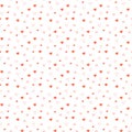 Simple hearts seamless pastel pattern. Valentines day background. Flat design endless chaotic texture made of tiny heart Royalty Free Stock Photo