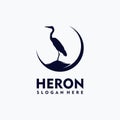 Simple heron logo concept vector art