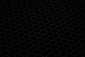 Dark hexagonal honeycomb shaped background