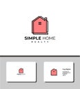 Simple home sweet home logo