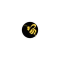 simple honey bee free icon vector logo