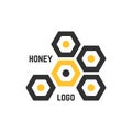 Simple honeycomb abstract logotype