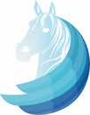 Simple horse logo Royalty Free Stock Photo