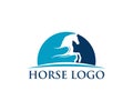 simple horse sport vector logo design inspiration Royalty Free Stock Photo