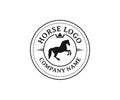 simple horse sport vector logo design inspiration Royalty Free Stock Photo