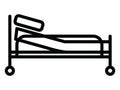 Simple Hospital Bed Icon