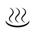 Simple hot spring icon. Onsen. Vector Royalty Free Stock Photo