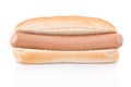 Simple Hotdog isolated on white Royalty Free Stock Photo