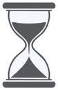 Simple Hourglass Icon Representing Time Countdown Deadline or Expiration Royalty Free Stock Photo