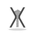 Simple Hourglass icon with shadow Royalty Free Stock Photo