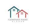 Simple House Home Real Estate Logo Icons Royalty Free Stock Photo