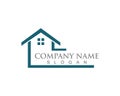Simple House Home Real Estate Logo Icons Royalty Free Stock Photo