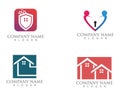 Simple House Home Real Estate Logo Icons Royalty Free Stock Photo