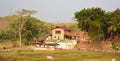 Simple house, indigenous families face extreme poverty Royalty Free Stock Photo