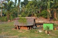 Simple house, indigenous families face extreme poverty Royalty Free Stock Photo