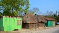 Simple house, indigenous families face extreme poverty and harsh living conditions.