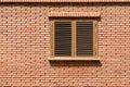 Simple House Window On Brick Wall