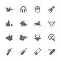 Simple Hunting Icons