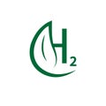 Simple hydrogen logo illustration design