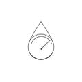 Simple hydrometer logo design