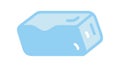 Simple Ice Cube Icon, Coldness and Refreshment Symbol, vector design Generative AI Royalty Free Stock Photo