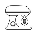 Simple icon of bakery