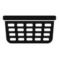 Empty laundry basket with rectangular holes icon Royalty Free Stock Photo