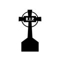 Simple icon grave. Vector