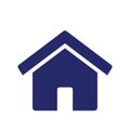 Simple icon of a house in Royalty Free Stock Photo