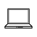 Simple icon laptop