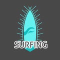 Simple icon of logo businnes surfing