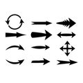 Simple Icon set related to Interface Arrows Royalty Free Stock Photo