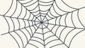 Classic Spider Web Line Art Geometric Design Element, vector design Generative AI Royalty Free Stock Photo