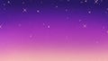 Simple illustrated background of purple starry sky