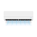 Simple illustration _ Air conditioner, cooling, dehumidification Royalty Free Stock Photo