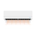 Simple illustration _ Air conditioner, cooling, dehumidification Royalty Free Stock Photo