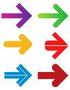 Simple arrow logo design Royalty Free Stock Photo