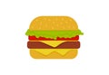 Simple Illustration of a Burger by Pitripiter Royalty Free Stock Photo