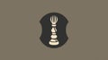 Elegant Chess Piece Icon