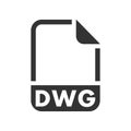 DWG File format icon Royalty Free Stock Photo