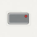 A simple illustration featuring a gray rectangle with rounded corners Royalty Free Stock Photo
