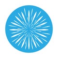 Simple illustration of firework icon Concept for Christmas holiday Royalty Free Stock Photo
