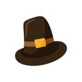 Simple Illustration of Happy Thanksgiving Hat