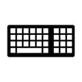 Simple illustration of keyboard Personal computer component icon