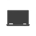 Simple illustration of a laptop with a minimalistic design. The laptop is displayed in a closed Royalty Free Stock Photo