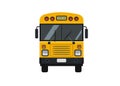 school bus  front view. simple illustration Royalty Free Stock Photo