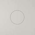 A simple image featuring a black outlined circle centered on a plain white background. Royalty Free Stock Photo