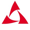 Simple Logo For Triangle RED