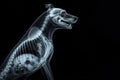 simple image x-ray of a dog. ai generative Royalty Free Stock Photo