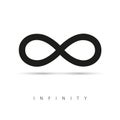 Simple Infinity symbol black Royalty Free Stock Photo